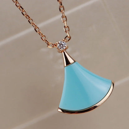 [Solara Jewelry]DREAM NECKLACE TURQUOISE PINK GOLD