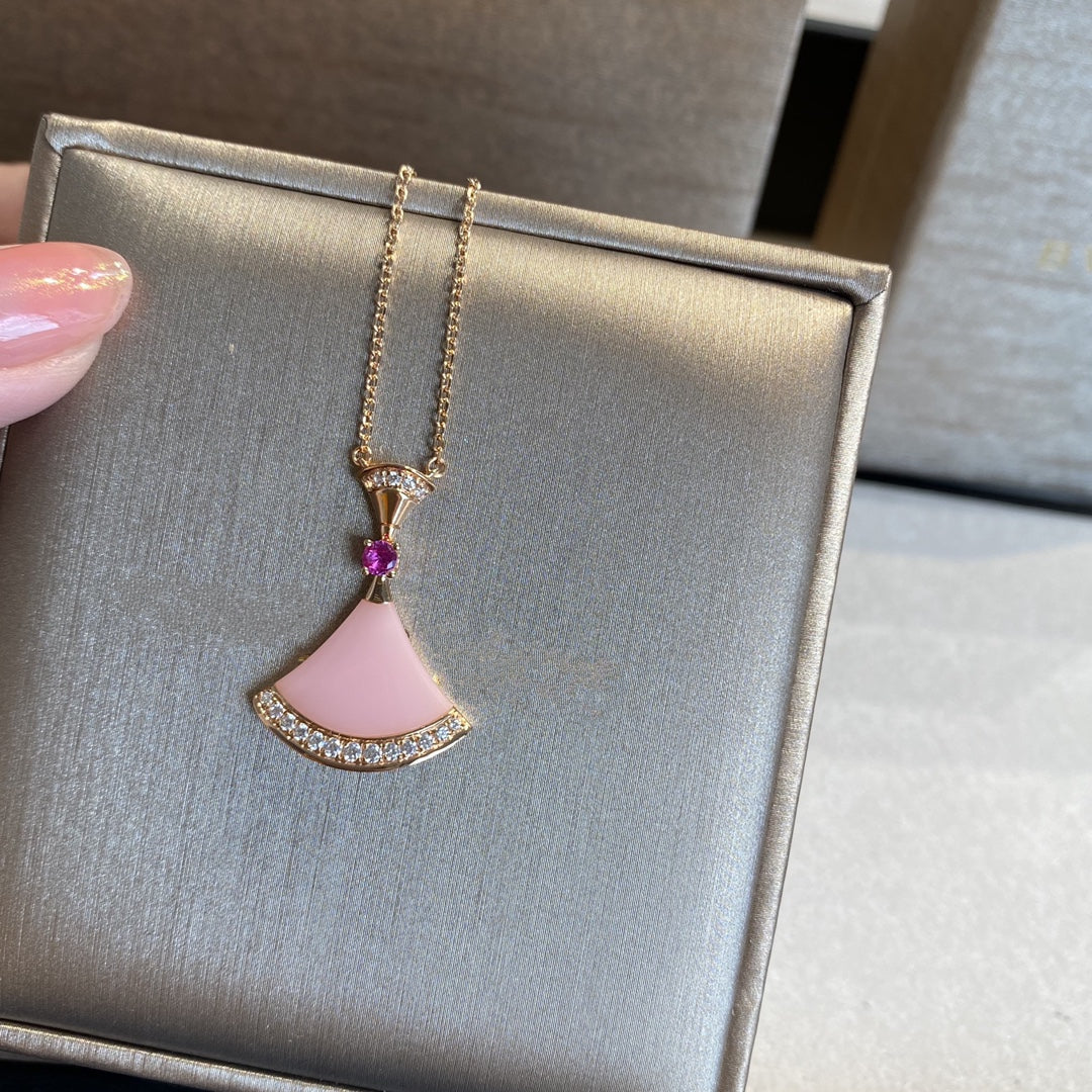 [Solara Jewelry]DREAM NECKLACE PINK OPAL