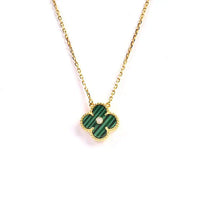 [Solara Jewelry]KLEE 15MM DIAMANT-TÜRKIS-HALSKETTE
