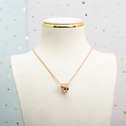 [Solara Jewelry]SERPENTI PINK GOLD NECKLACE DIAMOND