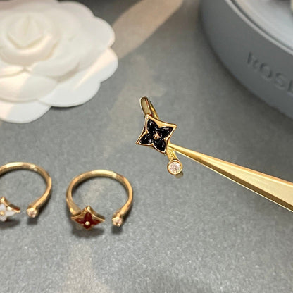 [Solara Jewelry]STAR 1 DIAMOND OPEN RING