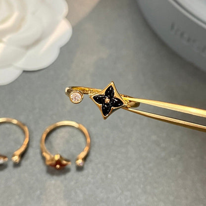 [Solara Jewelry]STAR 1 DIAMOND OPEN RING