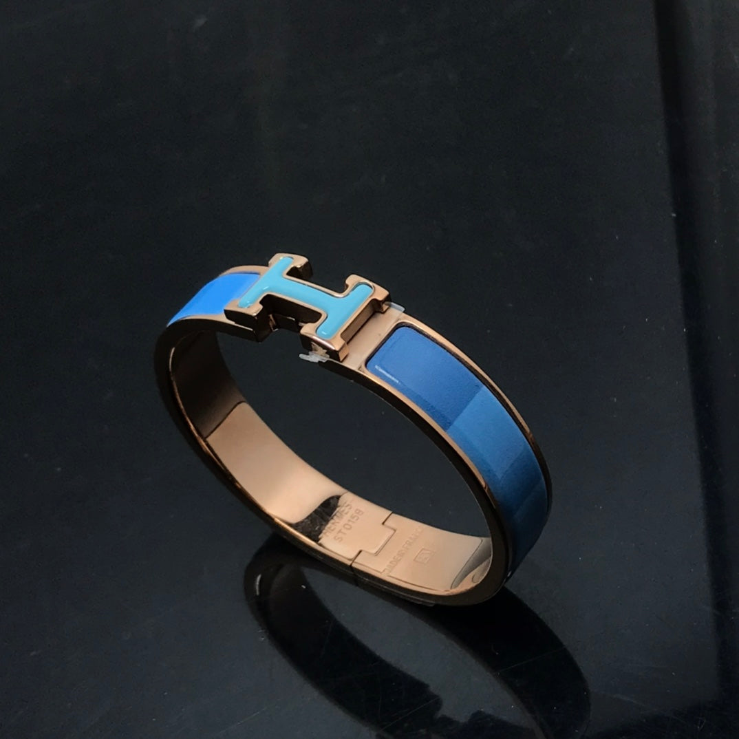 [Solara Jewelry]H BRACELET BLUE RAINBOW CERAMIC