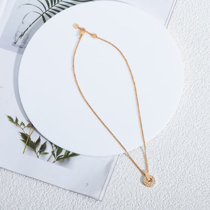 [Solara Jewelry]GARI NECKLACE PINK GOLD DIAMOND
