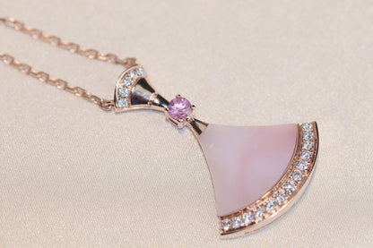 [Solara Jewelry]DREAM NECKLACE PINK MOP DIAMOND