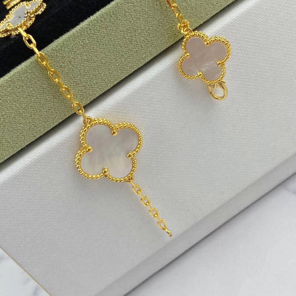 [Solara Jewelry]MAGIC CLOVER MOP GOLD BRACELET 5 MOTIFS