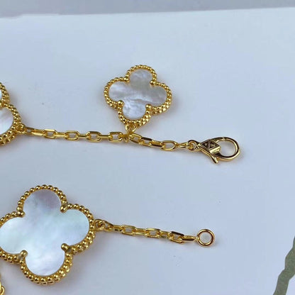 [Solara Jewelry]MAGIC CLOVER MOP GOLD BRACELET 5 MOTIFS