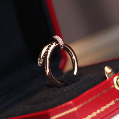 [Solara Jewelry]JUSTE RING 2.65MM PINK GOLD DIAMOND