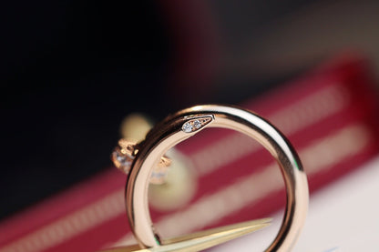 [Solara Jewelry]JUSTE RING 2.65MM PINK GOLD DIAMOND