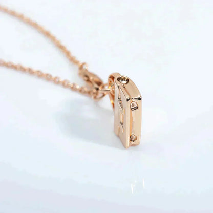 [Solara Jewelry]AMULETTE PEDANT ROSE GOLD NECKLACE