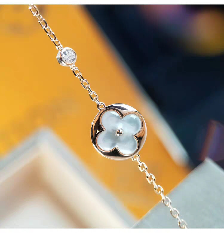[Solara Jewelry]SUN MOP GOLD 1 DIAMOND NECKLACE