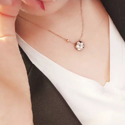 [Solara Jewelry]SUN MOP GOLD 1 DIAMOND NECKLACE