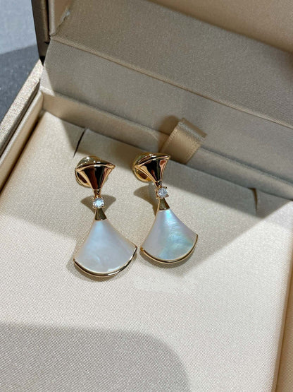 [Solara Jewelry]DREAM MOP 1 DIAMOND EARRINGS