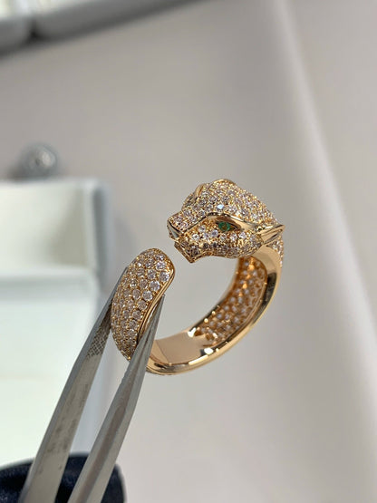 [Solara Jewelry]PANTHERE PINK GOLD DIAMOND RING