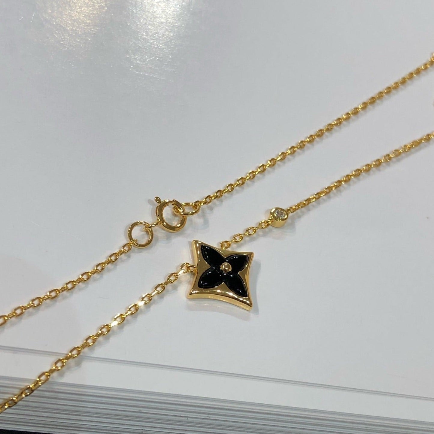 [Solara Jewelry]STAR BLACK MOP NECKLACE