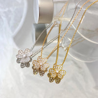 [Solara Jewelry]FLOWER DIAMOND NECKLACE