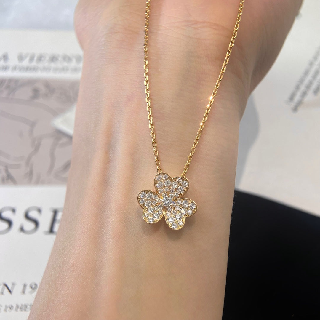 [Solara Jewelry]FLOWER DIAMOND NECKLACE