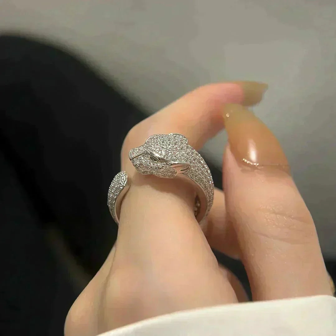 [Solara Jewelry]PANTHERE 5.5MM ALL DIAMOND RING