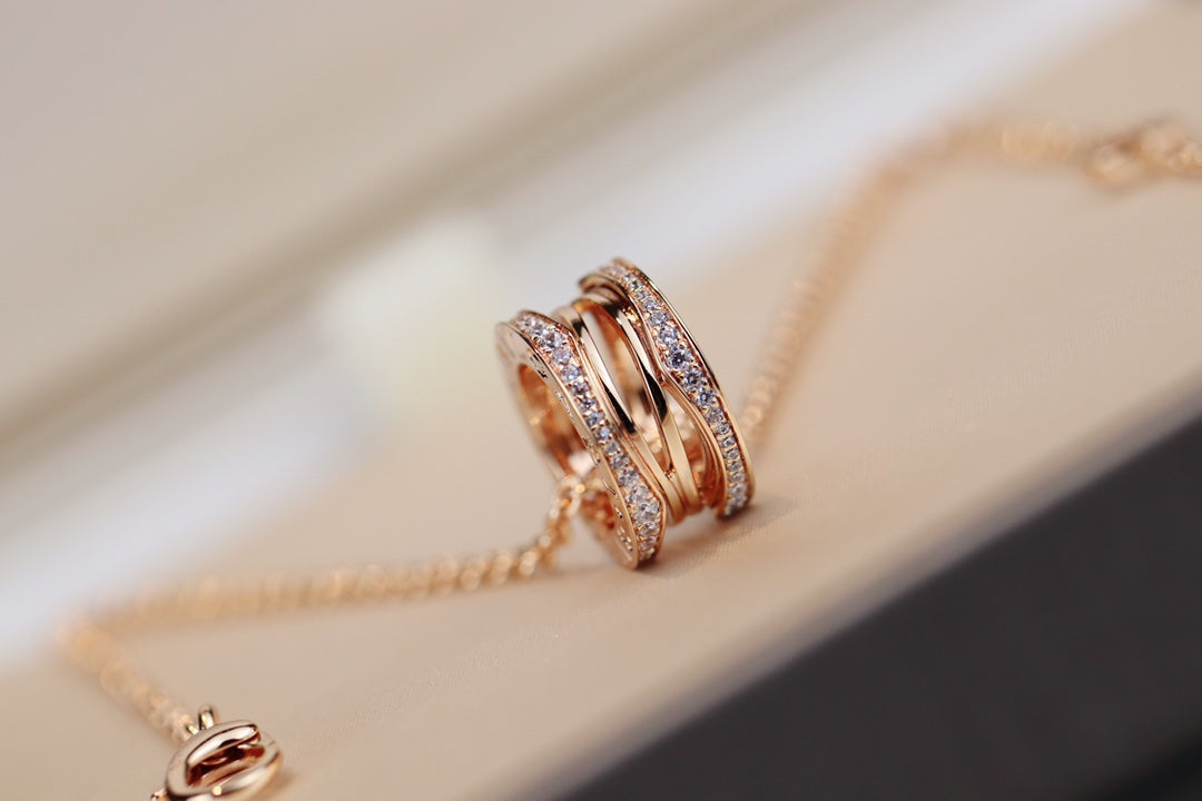 [Solara Jewelry]ZERO 1 PINK GOLD NECKLACE