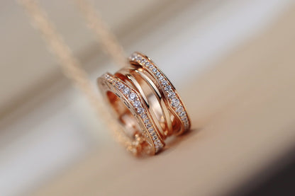 [Solara Jewelry]ZERO 1 PINK GOLD NECKLACE