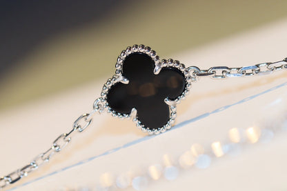[Solara Jewelry]CLOVER 20 MOTIFS ONYX DIAMOND SILVER