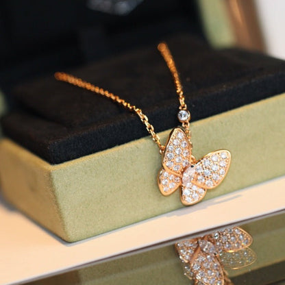 [Solara Jewelry]BUTTERFLY DIAMOND NECKLACE