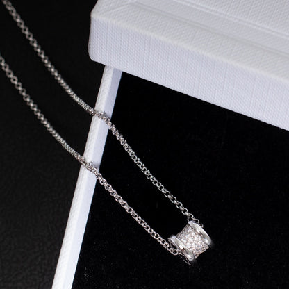 [Solara Jewelry]ZERO 1 SILVER DIAMOND NECKLACE