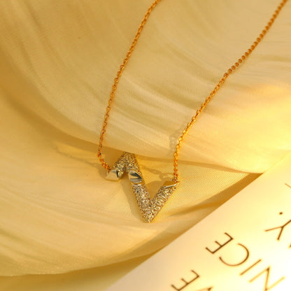 [Solara Jewelry]VOLT SILVER DIAMOND PEDANT NECKLACE