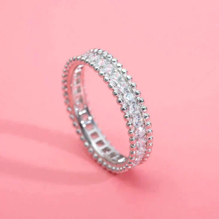 [Solara Jewelry]PERLEE DIAMOND SILVER RING