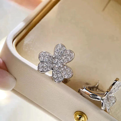 [Solara Jewelry]CLOVER COMOS DIAMOND EARRINGS SILVER