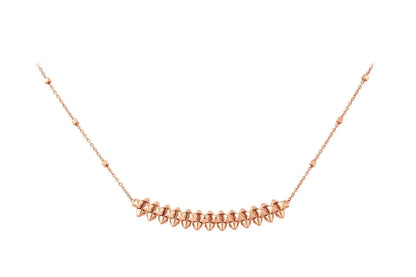 [Solara Jewelry]CLASH PINK GOLD NECKLACE