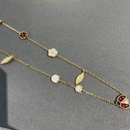[Solara Jewelry]LUCKY SPRING 15 MOTIFS GOLD NECKLACE