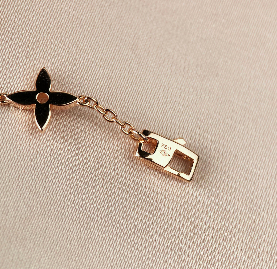 [Solara Jewelry]STAR AND SUN 7 MOTIFS GOLD BRACELET