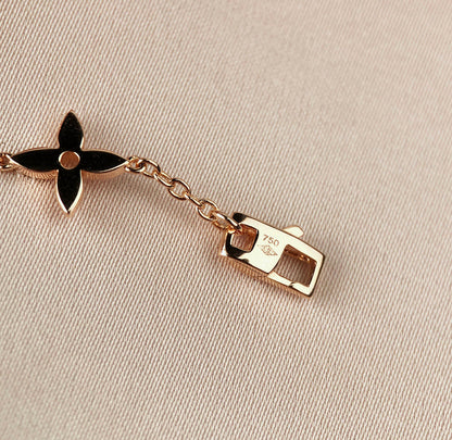[Solara Jewelry]STAR AND SUN 7 MOTIFS GOLD BRACELET