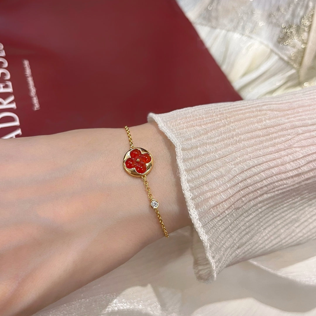 [Solara Jewelry]SUN PEDANT CARNELIAN BRACELET