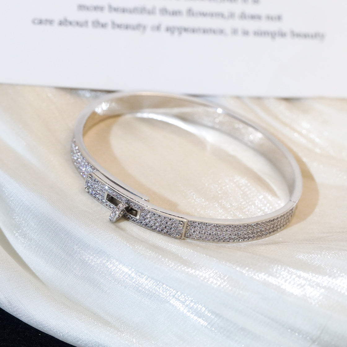 [Solara Jewelry]KELLY BRACELET DIAMOND PAVED