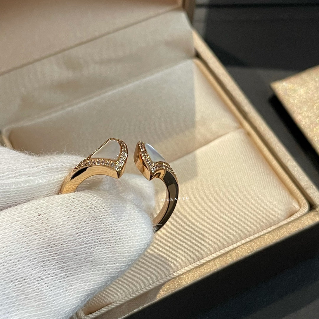 [Solara Jewelry]DREAM MOP DIAMOND OPEN RING