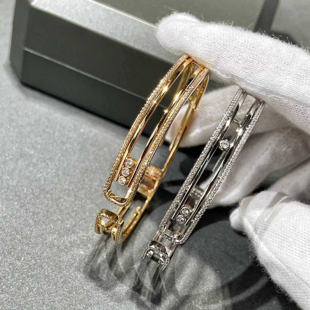 [Solara jewelry]MOVE 10TH PAVED DIAMOND BRACELET