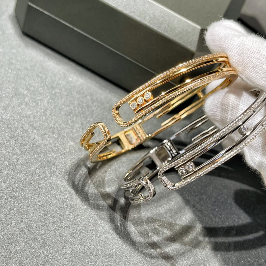 [Solara jewelry]MOVE 10TH PAVED DIAMOND BRACELET