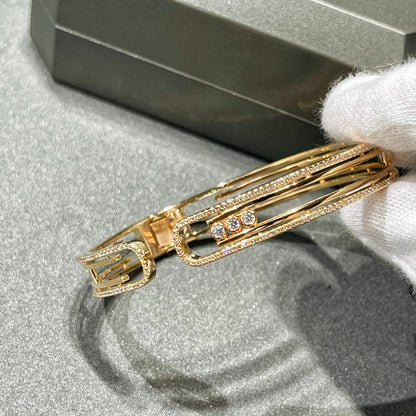 [Solara jewelry]MOVE 10TH PAVED DIAMOND BRACELET