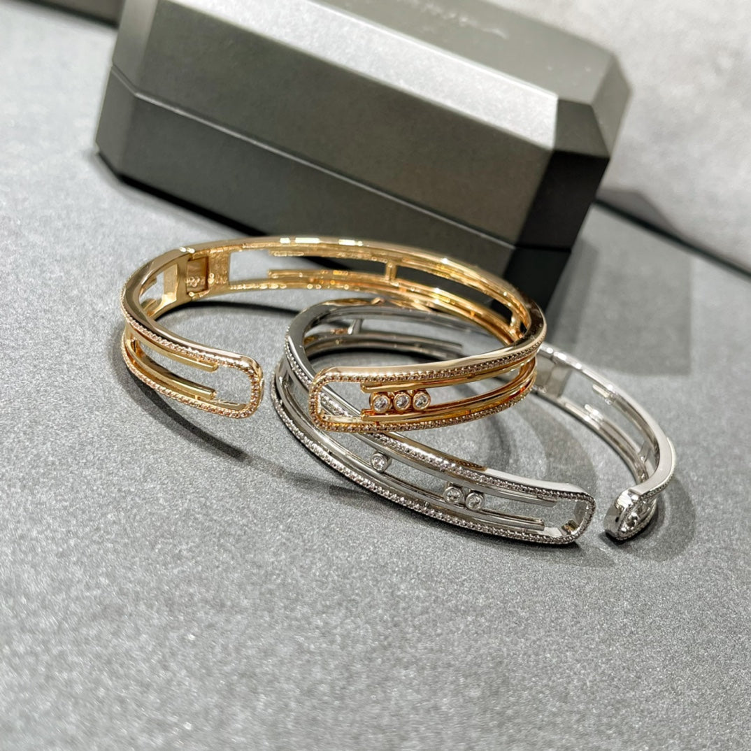 [Solara jewelry]MOVE 10TH PAVED DIAMOND BRACELET