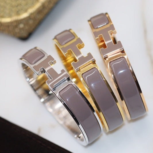 [Solara Jewelry]H BRACELET 12MM BROWN