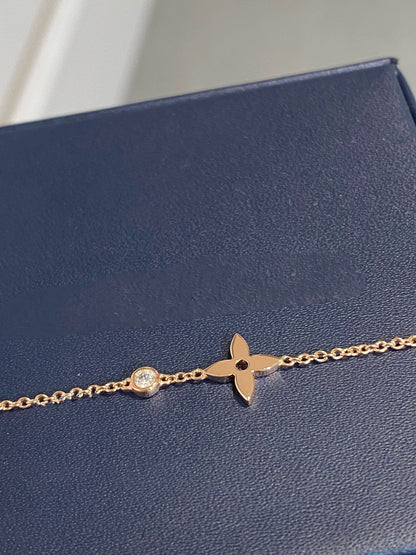 [Solara Jewelry]STAR DIAMOND PINK GOLD BRACELET