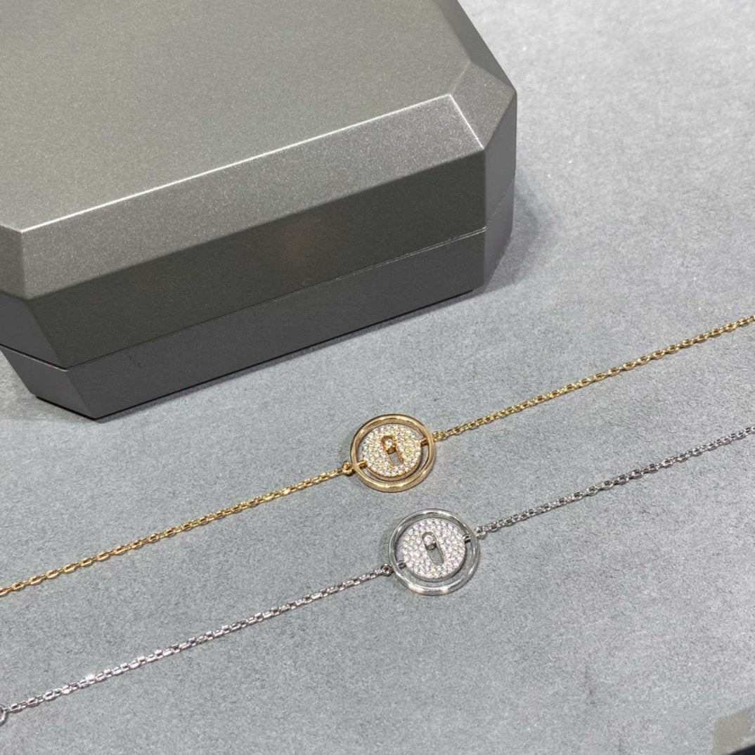 [Solara jewelry]LUCKY MOVE DIAMOND PAVED BRACELET