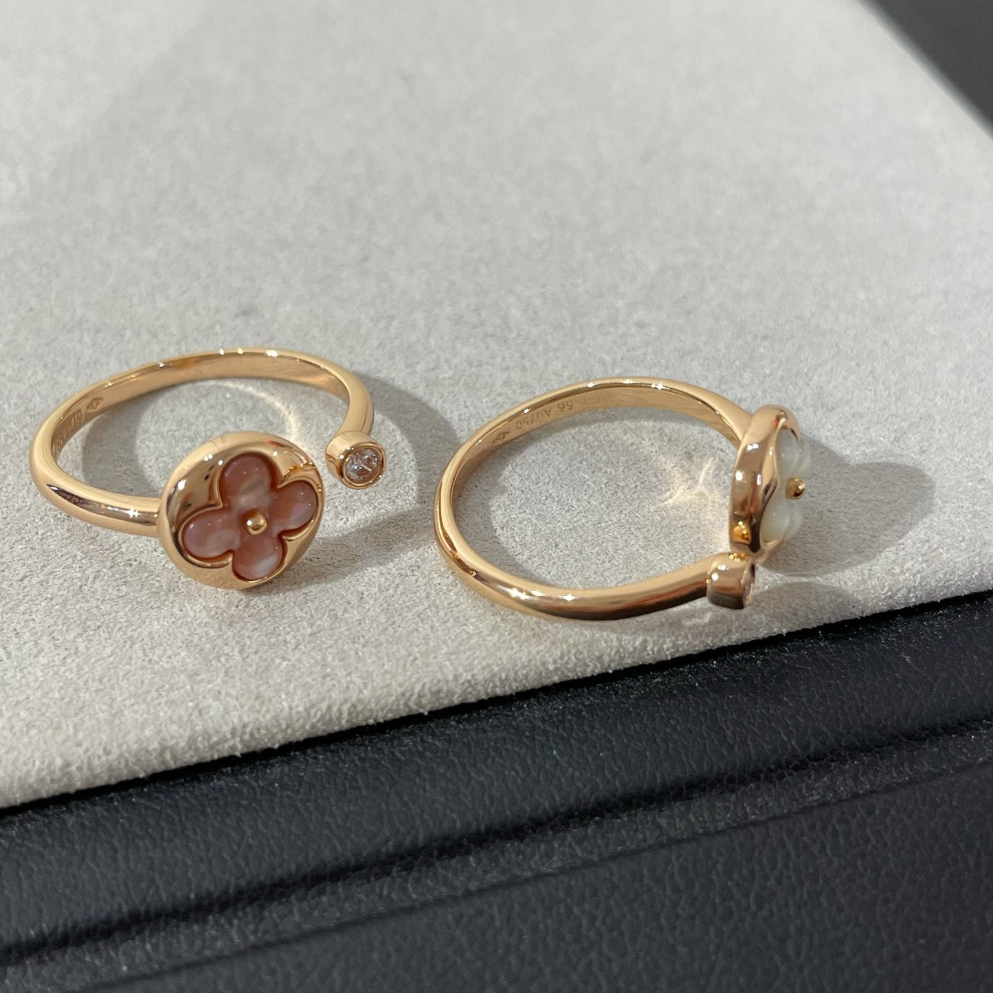 [Solara Jewelry]SUN 1 DIAMOND PINK MOP RING
