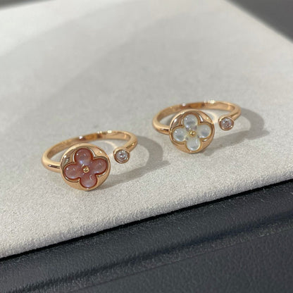 [Solara Jewelry]SUN 1 DIAMOND PINK MOP RING