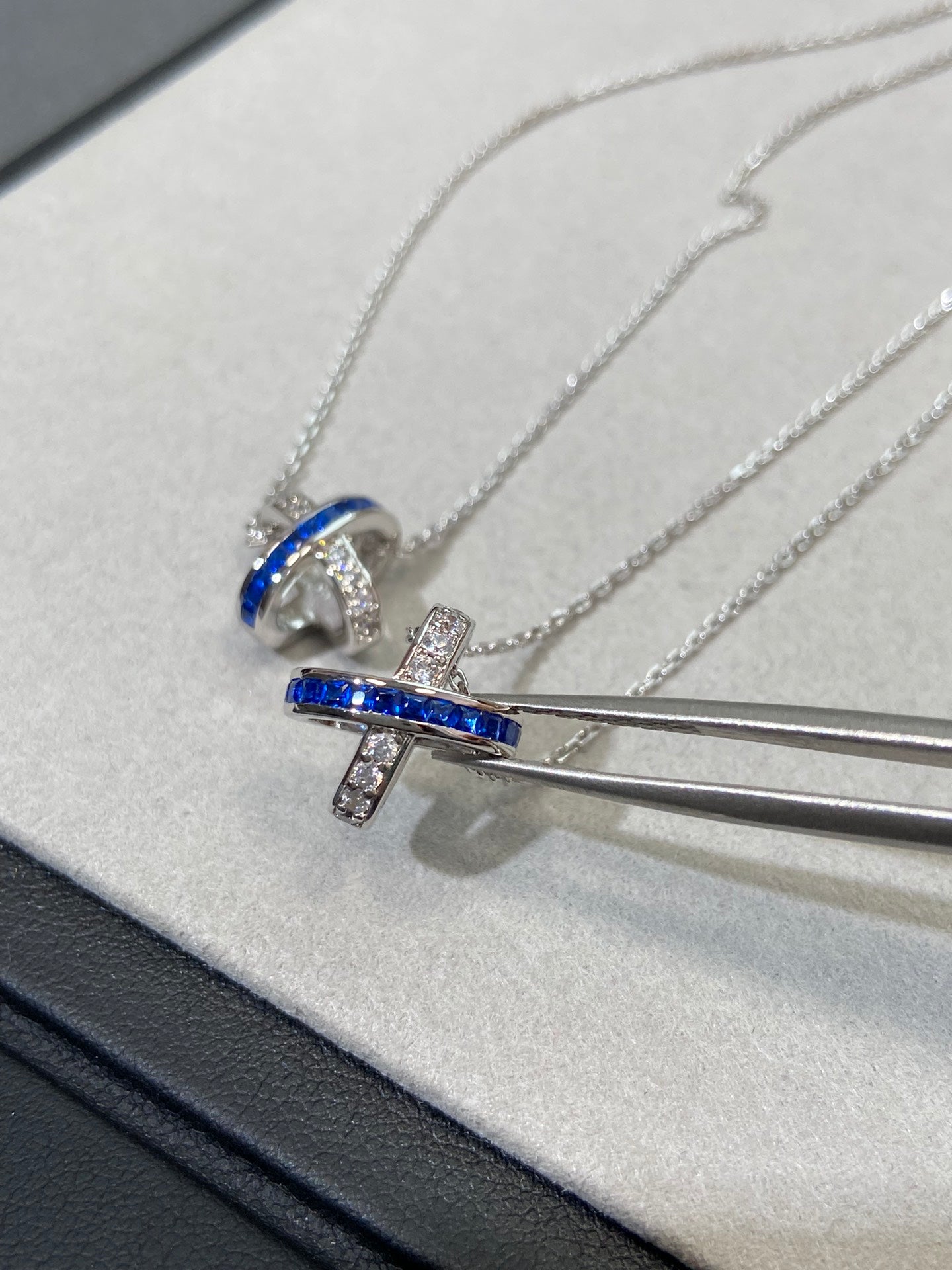 [Solara Jewelry]LIENS DIAMOND SILVER NECKLACE