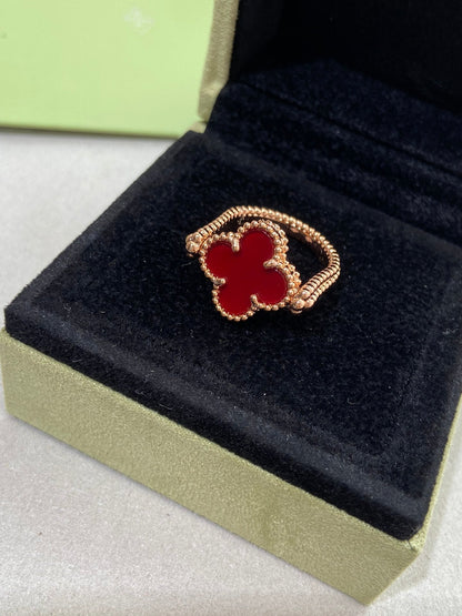 [Solara Jewelry]CLOVER RIVERSIBLE ROSE GOLD RING