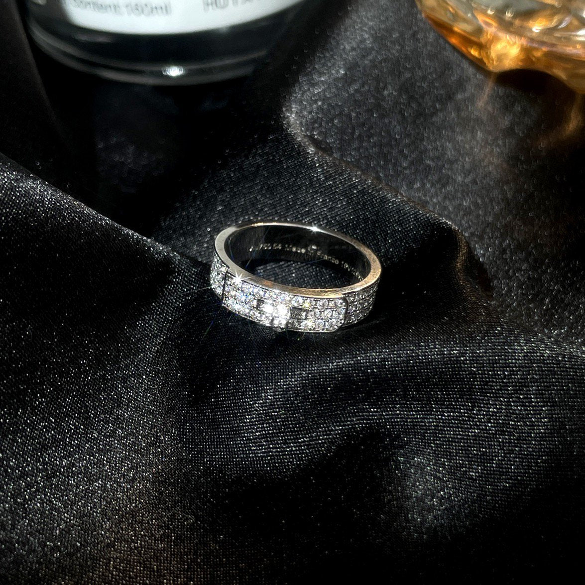 [Solara Jewelry]KELLY SILVER DIAMOND RING