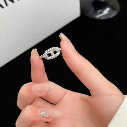 [Solara Jewelry]RONDE SMALL SILVER DIAMOND RING
